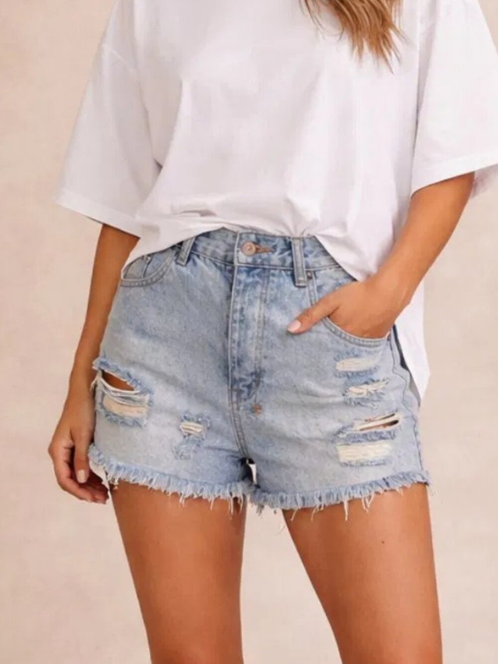 NWT**Ksubi Tongue N Cheek Denim Short Messed Up ** Size 29